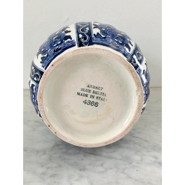 Blue Ardalt Blue Delfia Blue & White Porcelain Vase For Sale - Image 8 of 9