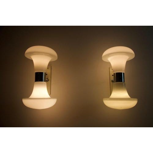 Murano Glass Wall Lamps attributed to Carlon Nason, 1970s, Italy For Sale - Image 3 of 14