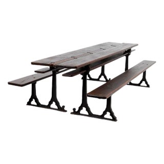 Set of Victorian Chapel Table & Bench For Sale