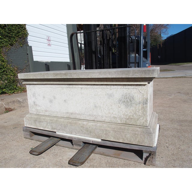 Pair of Large Italian Neoclassical Style Pedestals in Carved Limestone For Sale - Image 17 of 18