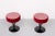 Vintage Red Velvet Side Tables from De Ster Gelderland, 2000, Set of 2 For Sale - Image 6 of 9