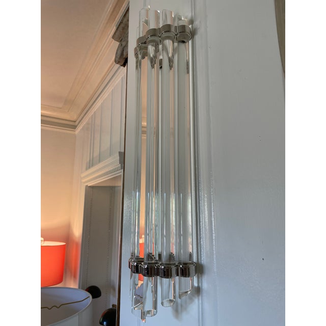 Sold as a pair. Width/Diameter: 6.5" Height: 24.75" Extension: 4.25" Top To Center: 12.25" Shade Material: Glass Number of...