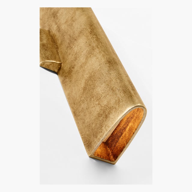 Lotura 21" Sconce in Museum Gild Designer: Kelly Wearstler Finish: Museum Gild Height: 21" Width: 4.5" Extension: 4"...