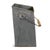 Vintage galvanized tall metal rectangular farm container / flower bucket from India. Original handle with wooden grip....