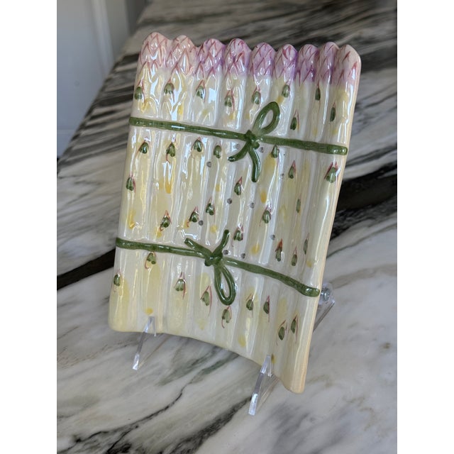 Made in Portugal Asparagus Dish For Sale - Image 10 of 11