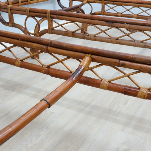 Mid-Century Italian Rattan Malacca Daybeds by Franca Helg, 1950s, Set of 2 For Sale - Image 11 of 13