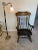 1960s Hand Made Nichols and Stone Solid Maple, Rocking Chair. High Back Floral Motif, Accented Throughout With Gold Tone Rings. For Sale - Image 9 of 12