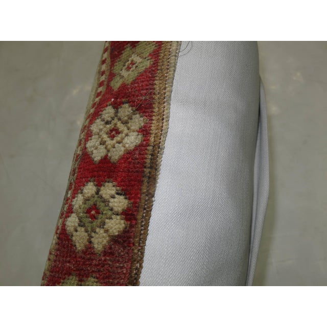 Rustic Antique Rustic Turkish Anatolian Rug Pillow For Sale - Image 3 of 5