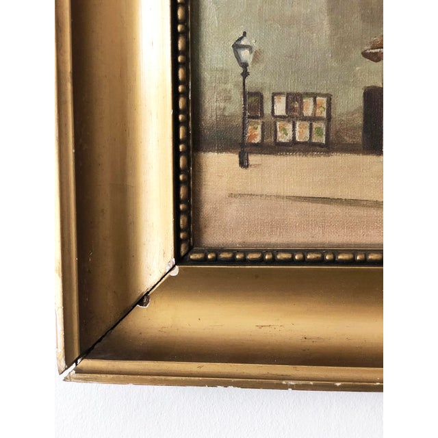 Vintage Original Cottage Oil Painting: Signed Large Countryside Art For Sale - Image 4 of 16