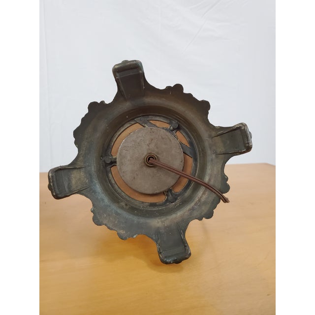 1960s Mid-Century Hollywood Regency Style Amber Glass Table Lamps - a Pair For Sale In Baltimore - Image 6 of 8