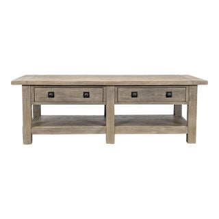 Pottery Barn Benchwright Rectangular Coffee Table For Sale