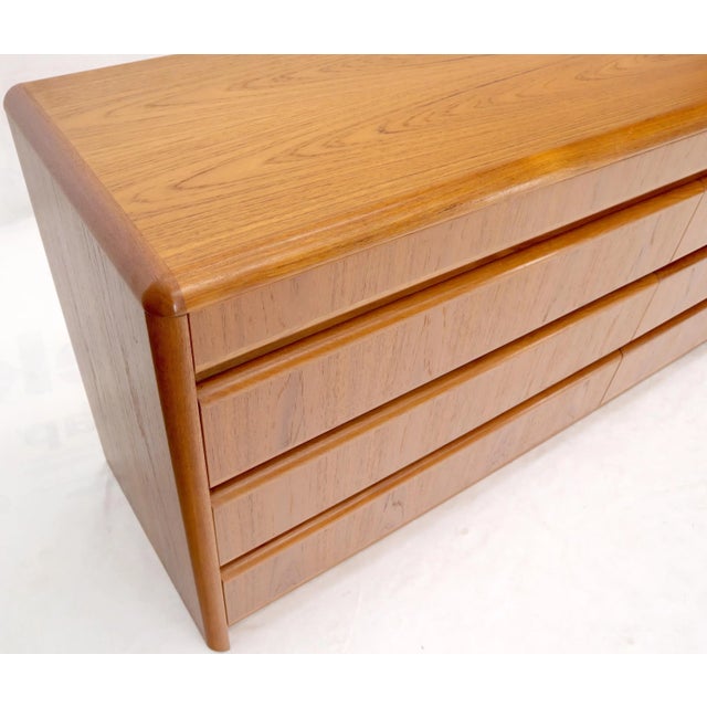 Wood Danish Teak Mid-Century Modern 8 Drawers Dresser For Sale - Image 7 of 13