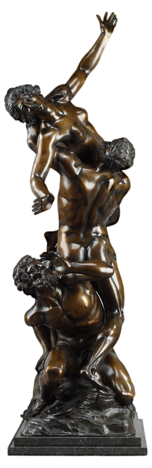 After Giambologna, Abduction of the Sabine Women, 19th Century, Large Bronze Sculpture