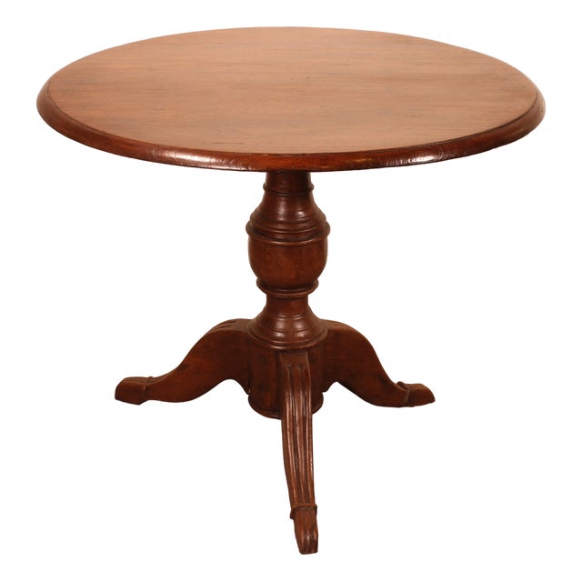 Portuguese Pedestal Table, 1800s For Sale