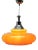Mid-Century Scandinavian Pendant Light with Acrylic Optical Shade For Sale