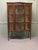 Tall Edwardian Bow Front Glazed Display Cabinet This is a very attractive piece, it has a beautiful curved glass glazed...