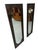 Elevate your interior with this stunning pair of vintage circa 1970s Mastercraft burled wood mirrors, showcasing the...