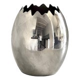 Vintage Mepra Ovo Italian Ice Bucket/Vase in Stainless Steel For Sale