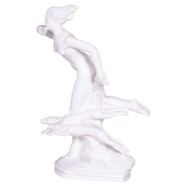 Jan Lichtág, Nude Diana na Lovu, 1920s, Ceramic For Sale - Image 11 of 11