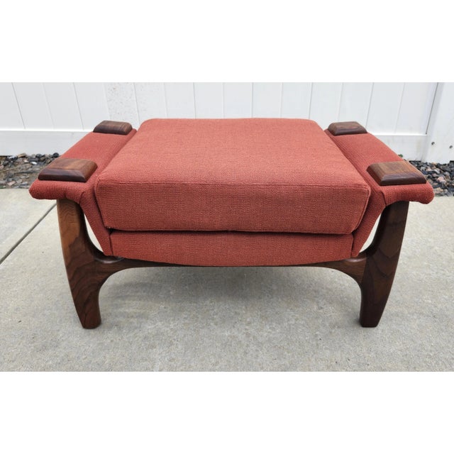 Mid Century Lounge Chair and Ottoman From Craft Associates, Designed by Adrian Pearsall For Sale - Image 10 of 12
