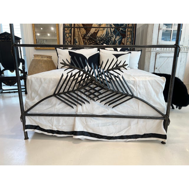 Late 20th Century Mario Villa Palm Bed - Queen For Sale - Image 9 of 12