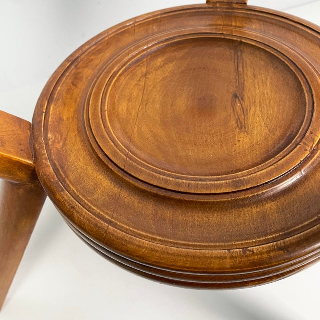 Mid-Century Modern Italian Coffee Table in Wood and Decorated Glass, 1950s For Sale - Image 11 of 15