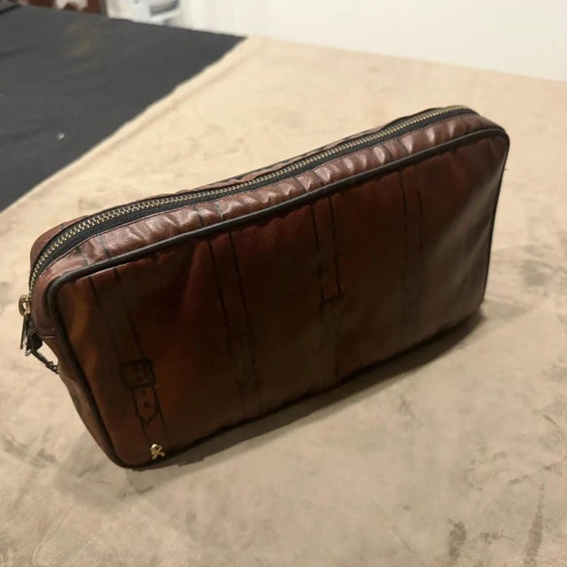 1980s Vintage Canvas Clutch by Roberta Di Camerino For Sale - Image 6 of 14