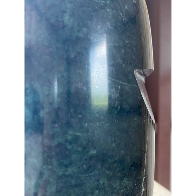 Georges Briard Green Marble Lidded Ice Vessel Bucket For Sale - Image 11 of 12