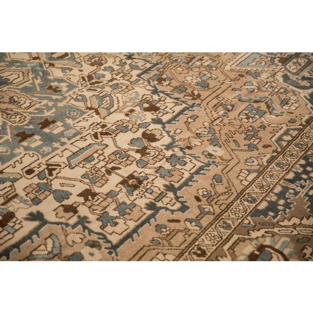 Coffee Vintage Distressed Bakhtiari Carpet - 10'2" x 12'1" For Sale - Image 8 of 11