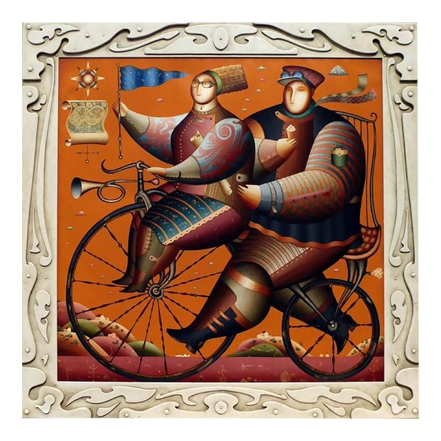Anton Arkhipov "Voyage" Hand Signed Custom Frame by the Artist Bicycle For Sale