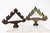 19th Century Antique Baroque Style Wooden Ecclesiastical Altar Candelabras - a Pair Dimensions (Bigger one): Height: 16.14...