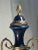 Antique Sevres Style Cobalt Blue Porcelain Vase, Double Handled Lidded Urn For Sale - Image 14 of 14