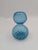 Murano Mid 20th Century Venetian Murano Attributed, Glass Aqua Cyan Double Gourd Vase For Sale - Image 4 of 7