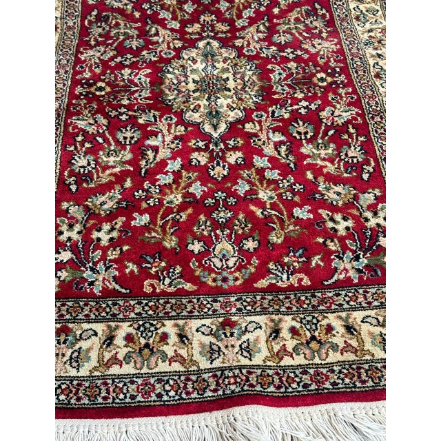 Vintage Indian Silk Rug, 1990s For Sale - Image 13 of 18