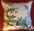 White Vintage Custom Chintz Pillow in Art Deco & Chinese Chippendale Pattern - a Pair For Sale - Image 8 of 11