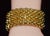 Mid-Century Modern Late 20th Century Italian Fope Flex’it Blue Sapphire Woven Triple Wrap Bangle Bracelet in 18k Yellow & White Gold For Sale - Image 3 of 15