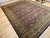 Vintage Oversize Kerman Design Rug in Royal Purple, Green, Cream, Gold, Blue For Sale - Image 4 of 15