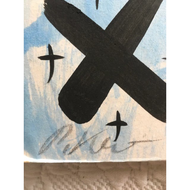 Abstract Peter Keil Abstract Portrait Painting - Iconic Blues For Sale - Image 3 of 9