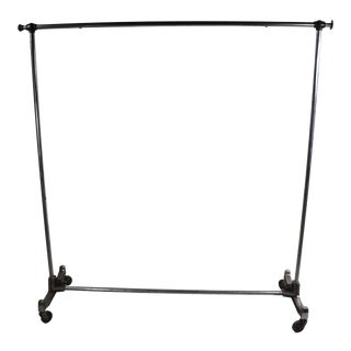 Art Deco Coat Garment Clothes. Rolling Rack For Sale