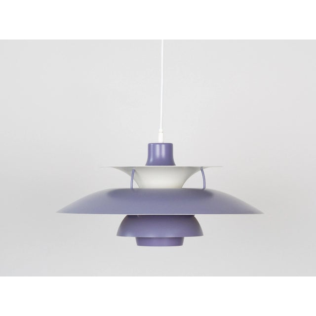 Vintage Indigo PH 5 Pendant Lamp by Poul Henningsen for Louis Poulsen, 1990s For Sale - Image 11 of 12