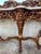 Wood Spanish 20th Century Baroque Style Carved Walnut Ormolu and Marble Console Table For Sale - Image 7 of 9