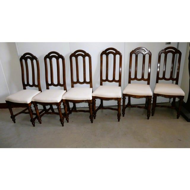 Antique Early 20th Century Walnut Chairs, Set of 6 For Sale - Image 16 of 17