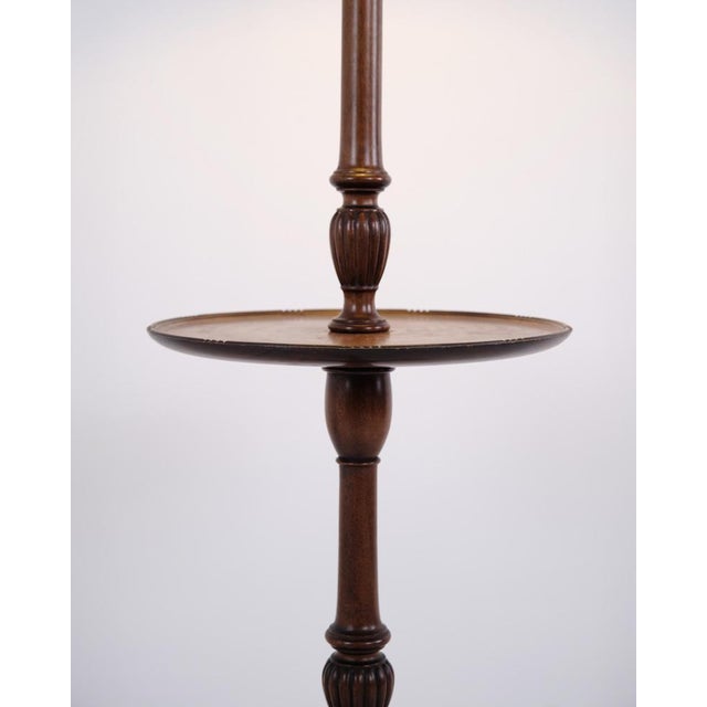Wood Late Empire Floor Lamp with Mahogany Table For Sale - Image 7 of 9