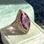 Art Deco 1920s Antique 18k Gold Filigree Marquise Amethyst Ring, Size 7 For Sale - Image 3 of 10