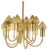 Mid-Century Modern Brass and Glass Model T 789/12 Chandelier from Hans-Agne Jakobsson Ab Markaryd For Sale