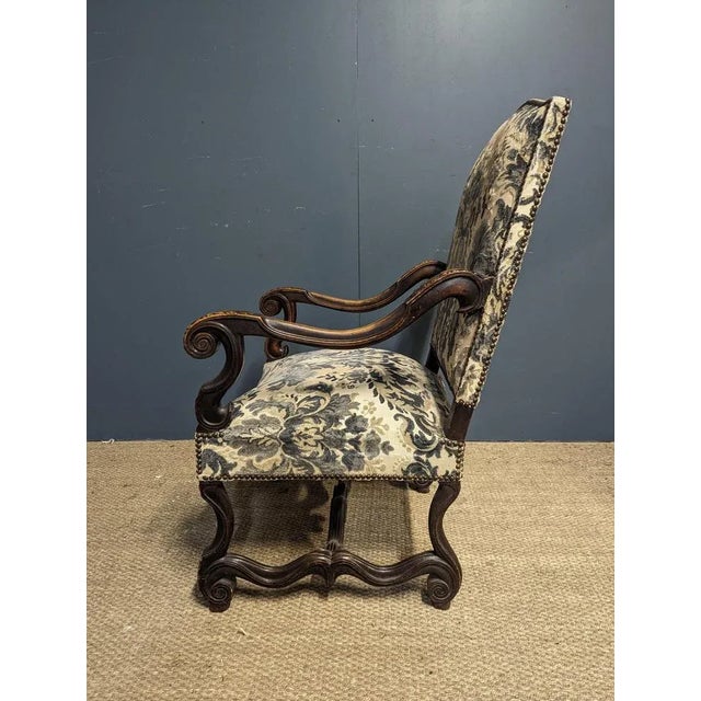 Set of Louis XIII Style Armchairs For Sale - Image 4 of 9