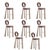 Mary Bar Chairs with Upholstered Legs by Ottiu, Set of 8 For Sale - Image 9 of 9