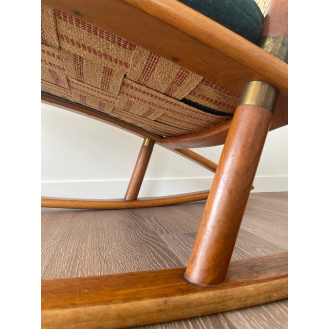 Brown Fredrik A. Kayser Model 599 Teak Rocking Chair 1960 For Sale - Image 8 of 11