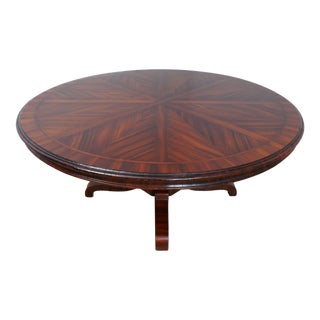 Alfonso Marina Italian Continental 70 Inch Round Dining Table For Sale