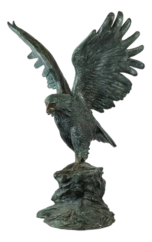 Patin Bronze Eagle-Sculpture, Italy, 1970s, Bronze